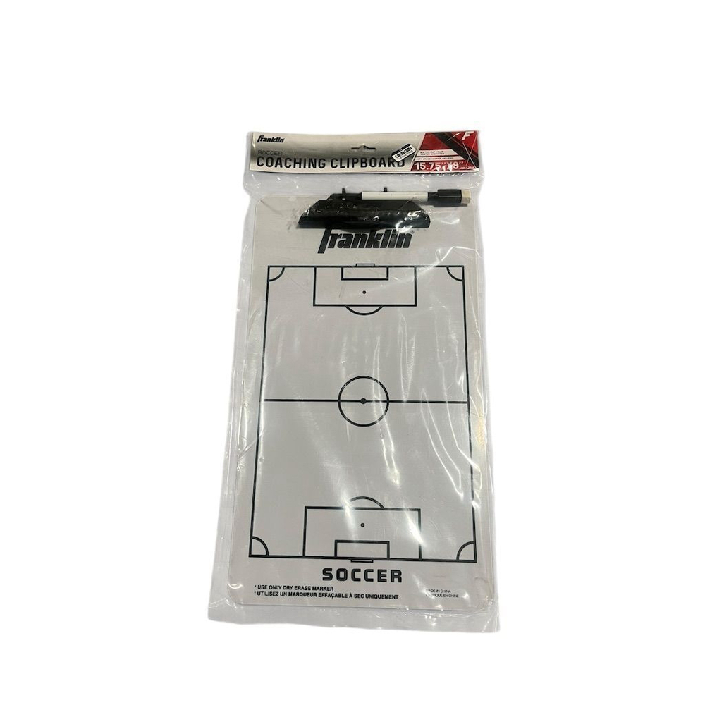 Franklin Sports Soccer Coaching Whiteboard Clipboard New